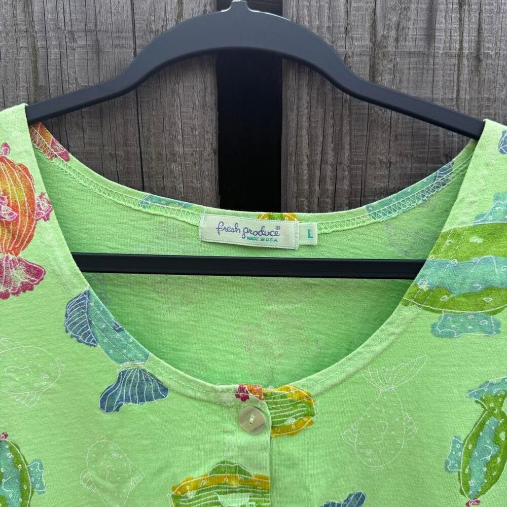 Summer Fish T-Shirt Dress Size Large Kidcore - Picture 3 of 5